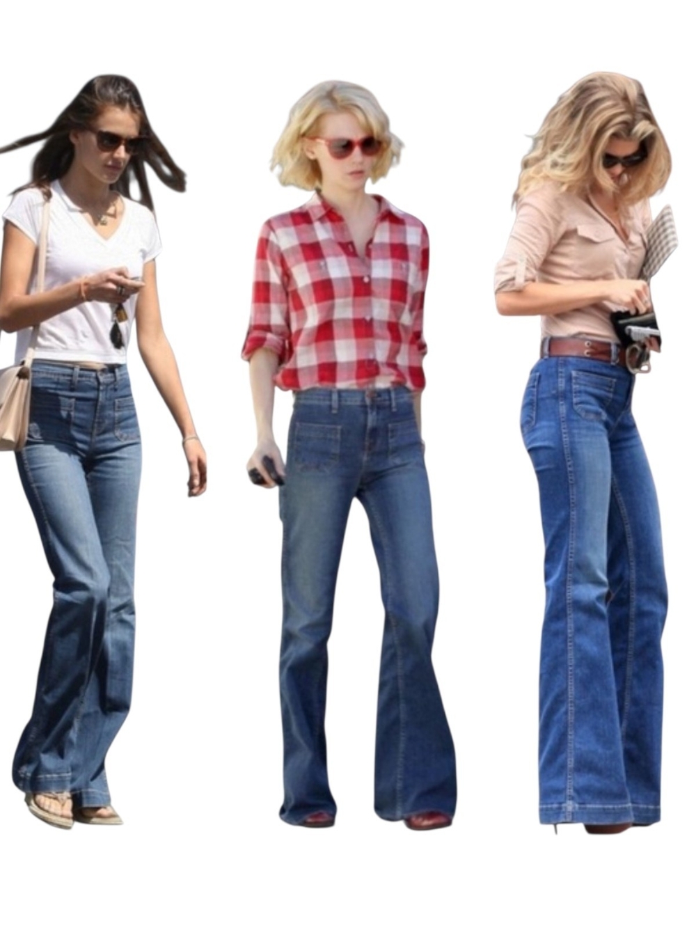 J Brand Women’s High-Waist Flare Jeans - Blue Denim